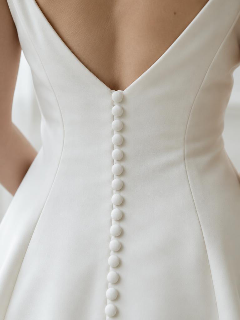 A button back, finished